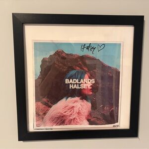 Signed Halsey "Badlands" Framed Vinyl